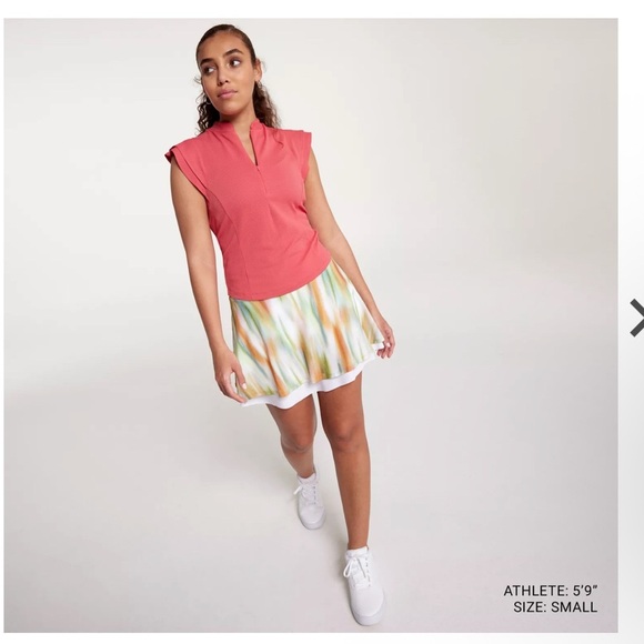 NWT CALIA Women's Double Layer Mesh Golf Skort size Large. 50+ UV protection - Picture 2 of 8